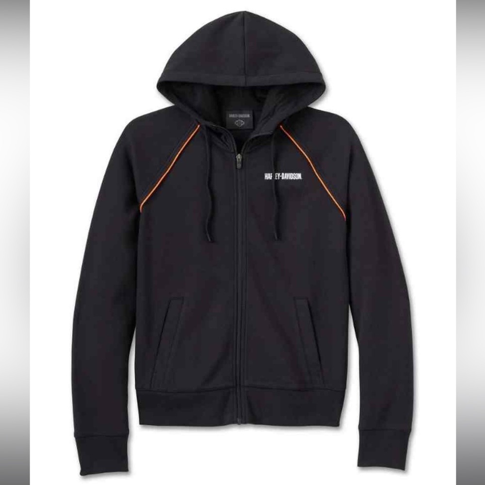 Harley-Davidson® Women's Classic Bar & Shield Zip Front Hoodie - Size Medium